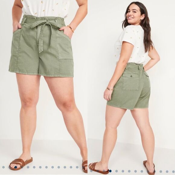 Old Navy High-Waisted Twill Workwear Shorts NEW Plus Size 3X - Picture 1 of 9